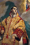 Aparicion de la Virgen a san Lorenzo, El Greco